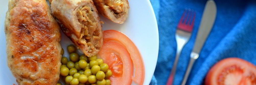 Зразы с грибами и сыром