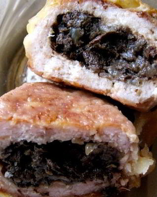 Зразы с грибами в духовке