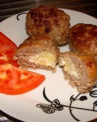 Зразы с рисом и яйцом