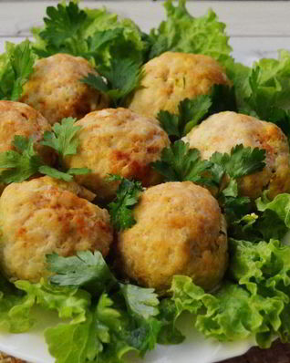 Зразы с зеленым луком и яйцом