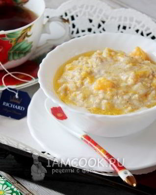 Геркулесовая каша с тыквой