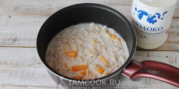 геркулесовая каша с тыквой