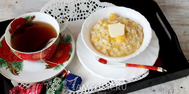 геркулесовая каша с тыквой