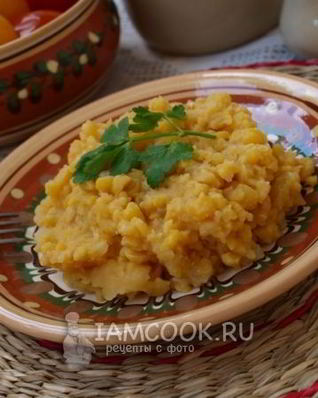 Гороховая каша с луком