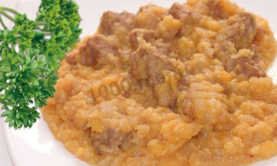 Рецепт гороховой каши с мясом