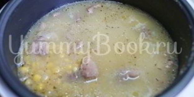 гороховая каша со свининой в мультиварке