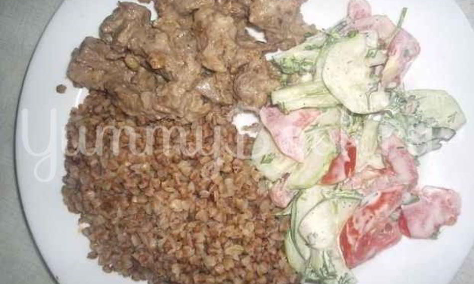Рецепт бефстроганова и гречневая каша