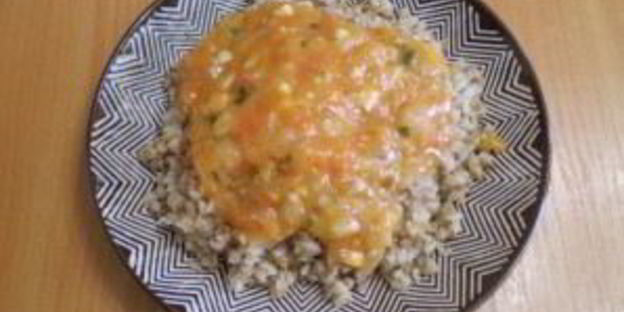 гречка под соусом