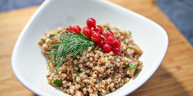 гречка с белыми грибами и шампиньонами