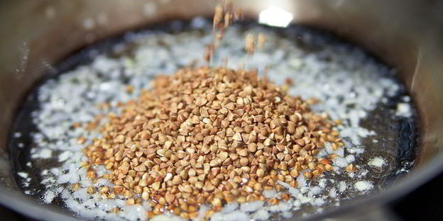 гречка с белыми грибами и шампиньонами