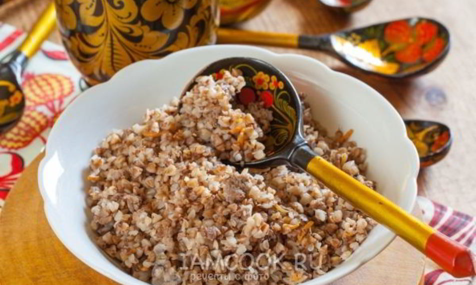 Рецепт гречки с фаршем на сковороде