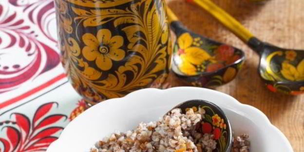 гречка с фаршем на сковороде