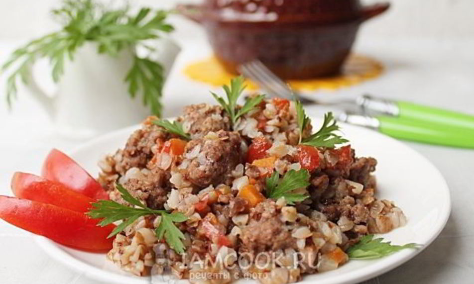 Рецепт гречки с фаршем в горшочке в духовке