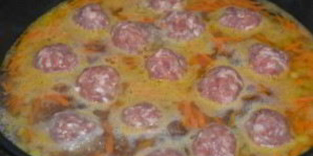 гречка с фрикадельками