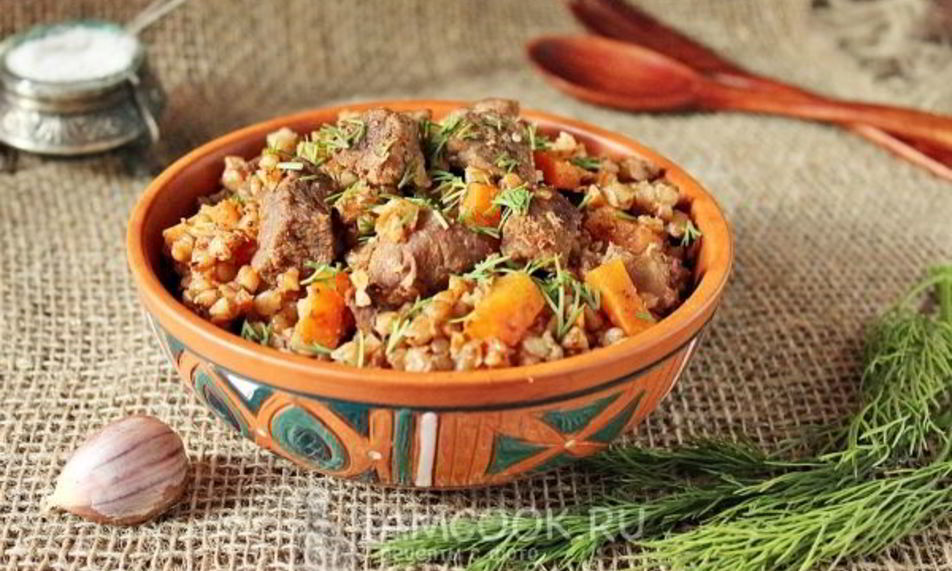 Рецепт гречки с говядиной в мультиварке