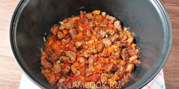 гречка с говядиной в мультиварке