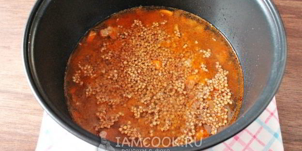 гречка с говядиной в мультиварке