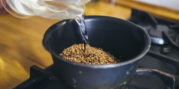 гречка с грибами и овощами