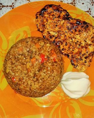 Гречка с грибами в микроволновке