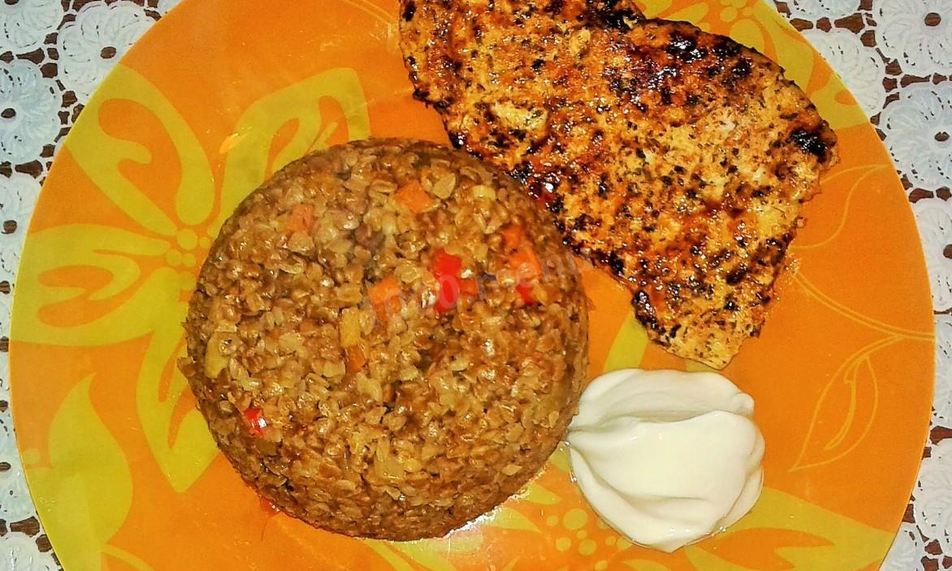 Рецепт гречки с грибами в микроволновке