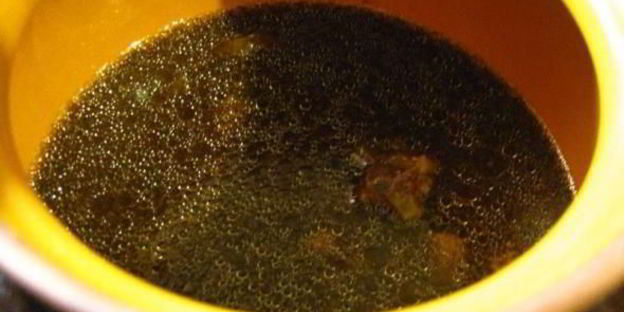 гречка с куриными сердечками