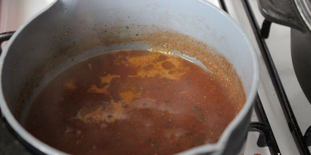 гречка с курицей в томатно-грибном соусе