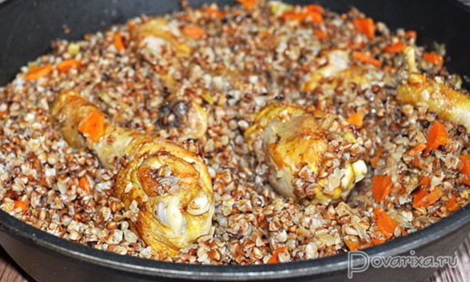 Рецепт гречки с курицей