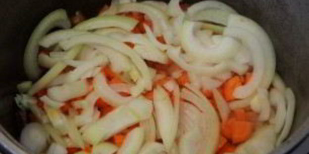 гречка с лисичками в казане