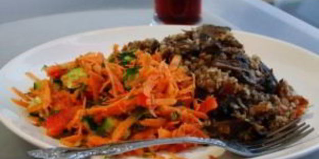 гречка с лисичками в казане