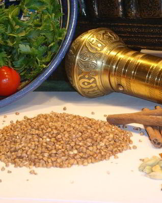 Гречка с луком по-берберски