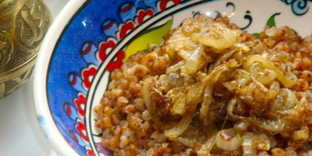 гречка с луком по-берберски