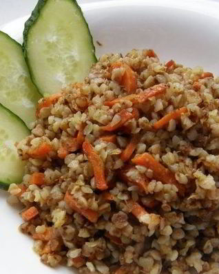 Гречка с морковью