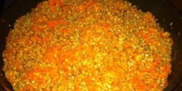 гречка с морковью