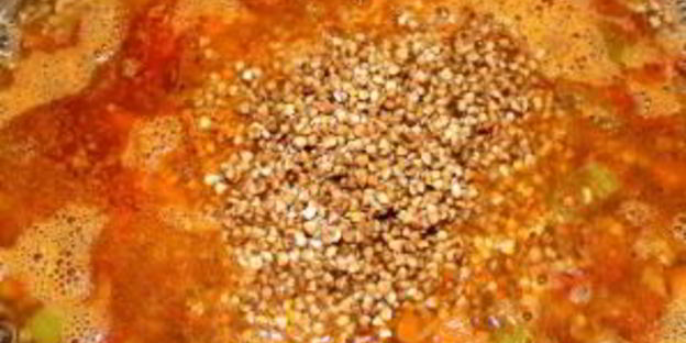 гречка с мясом в духовке