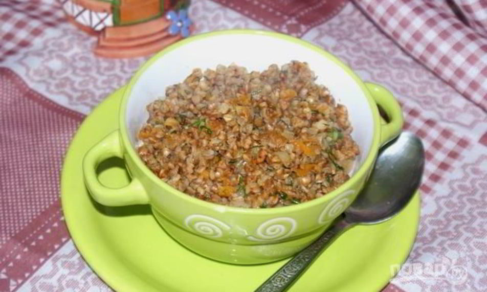 Рецепт гречки с овощами и чесноком