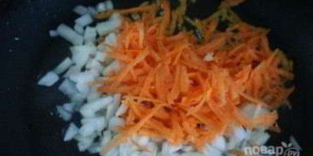 гречка с овощами и чесноком