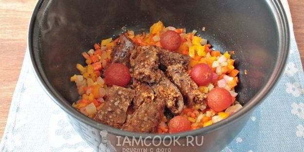 гречка с овощами в мультиварке