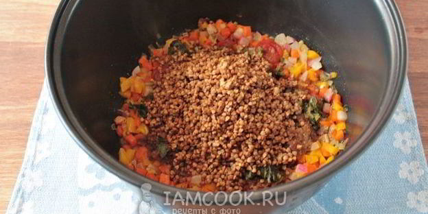 гречка с овощами в мультиварке