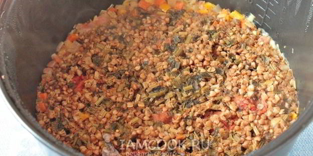 гречка с овощами в мультиварке