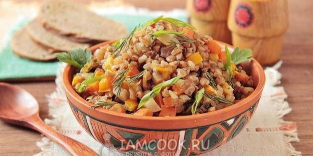 гречка с овощами в мультиварке