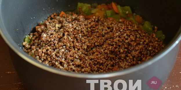 гречка с овощами