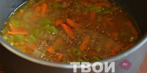 гречка с овощами