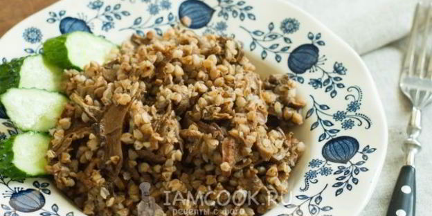 гречка с сушеными грибами