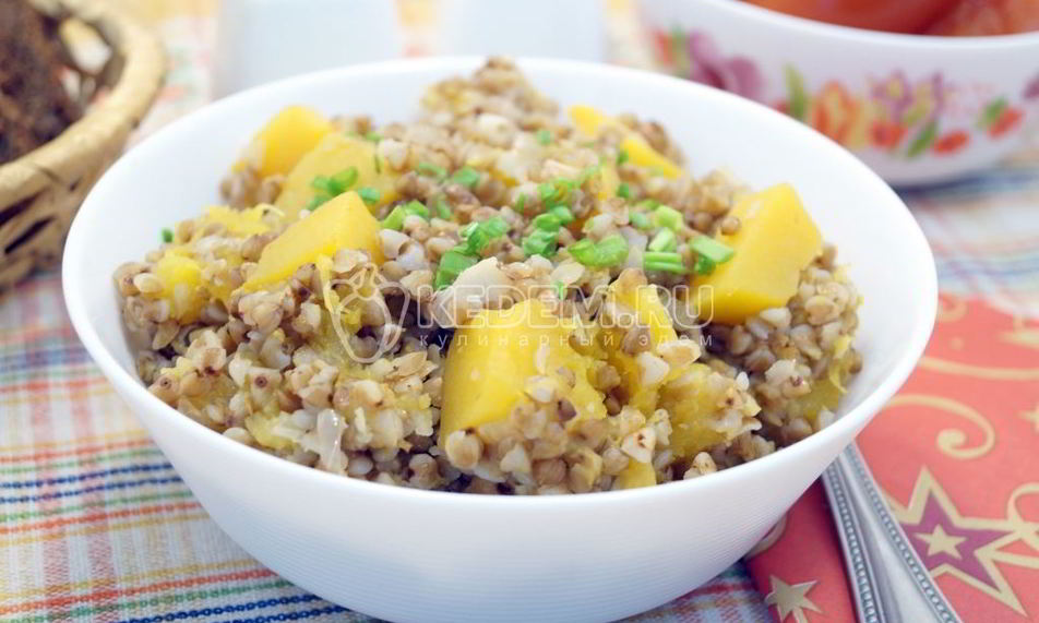 Рецепт гречки с тыквой