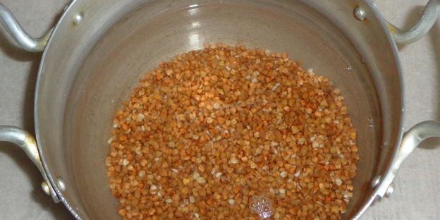 гречка с яйцом