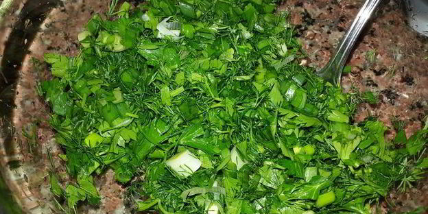 гречка, томленая с тыквой, грибами, сельдереем и вялеными томатами