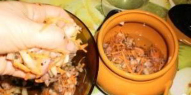 гречка в горшочках