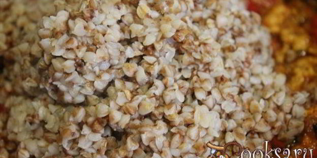 гречневая каша с болгарским перцем и фаршем