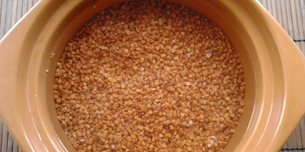 гречневая каша с грибами и луком