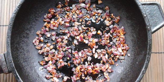 гречневая каша с грибами и луком